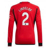Muški Nogometni Dres Manchester United Victor Lindelof #2 Domaci 2023-24 Dugi Rukav